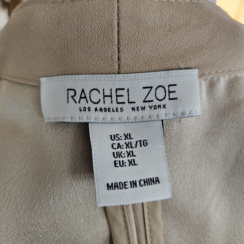 Rachel Zoe Light Beige Open-Front Blazer - Picture 8 of 10
